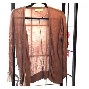 Loft light brown coverup cardigan